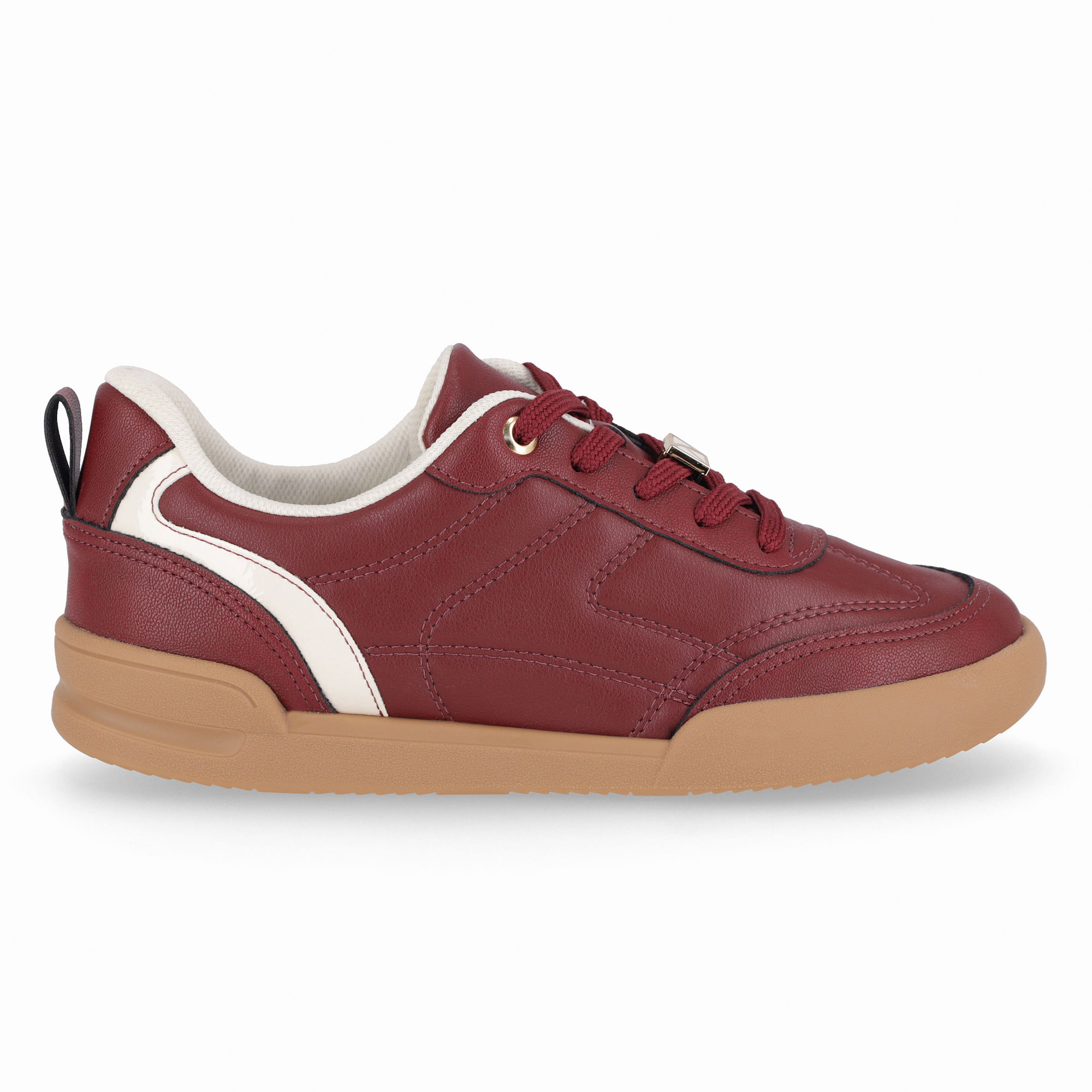 Tênis Caroline  Burgundy com Off White