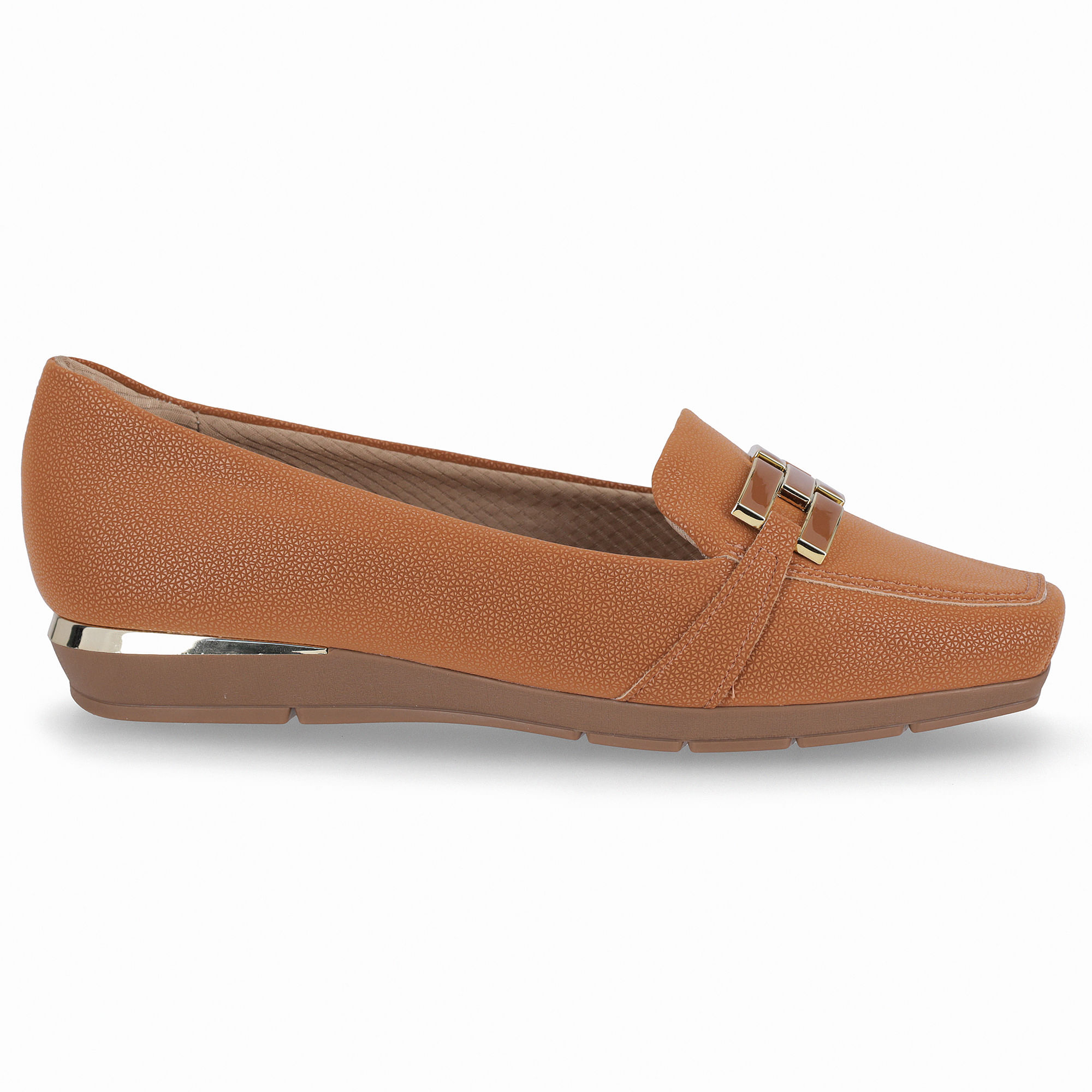 PICCADILLY MAXI - Sapato Fernanda Salto Baixo Mascavo