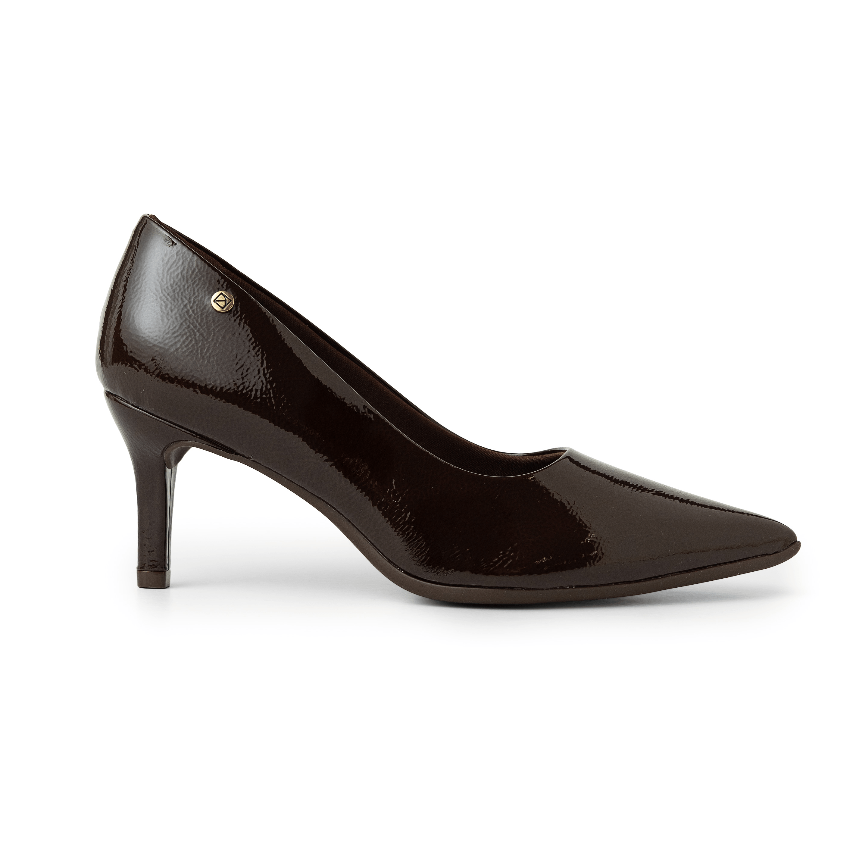 Scarpin Carol Dieckmmann Salto Alto Cacau