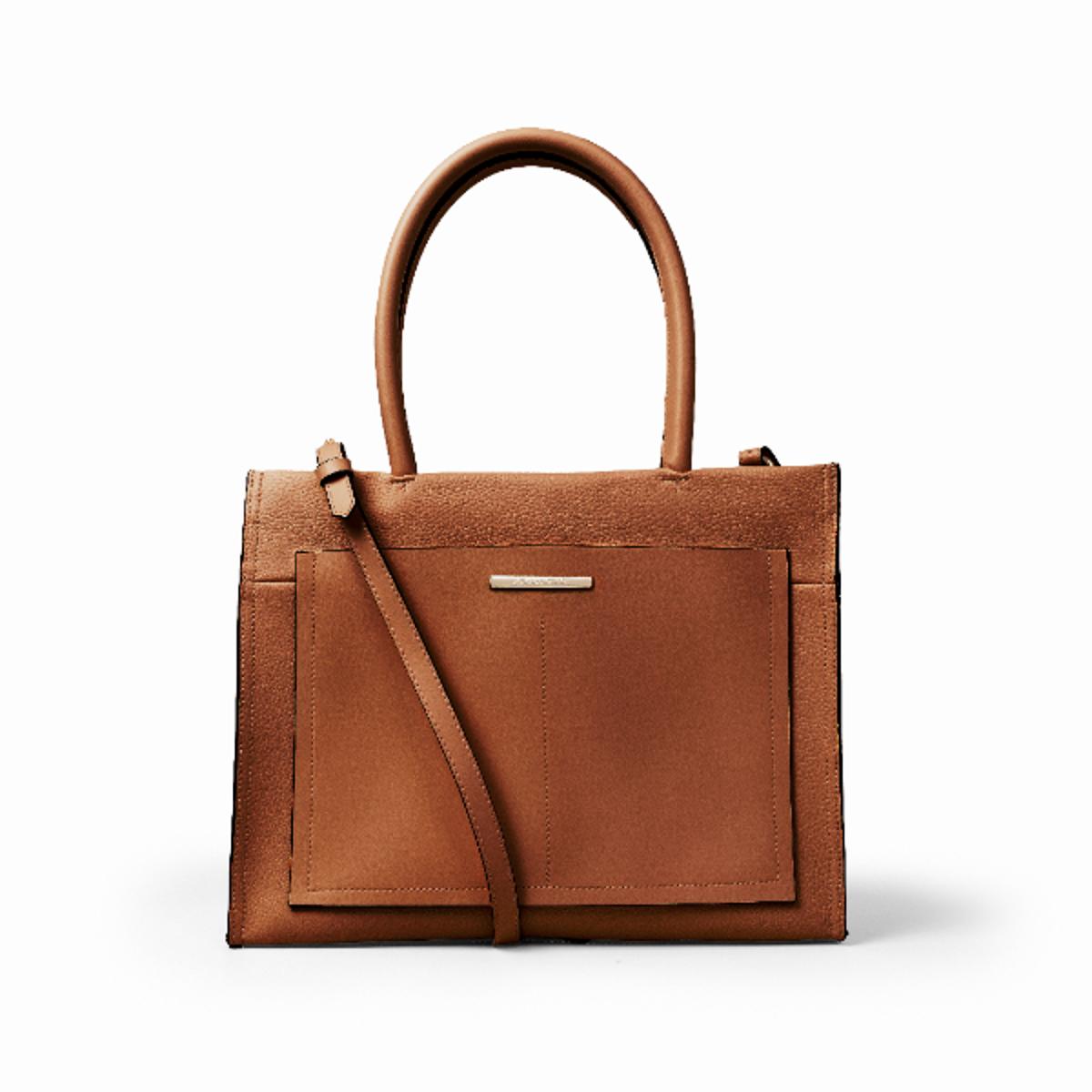 Bolsa Eva Shopping Grande Ocre