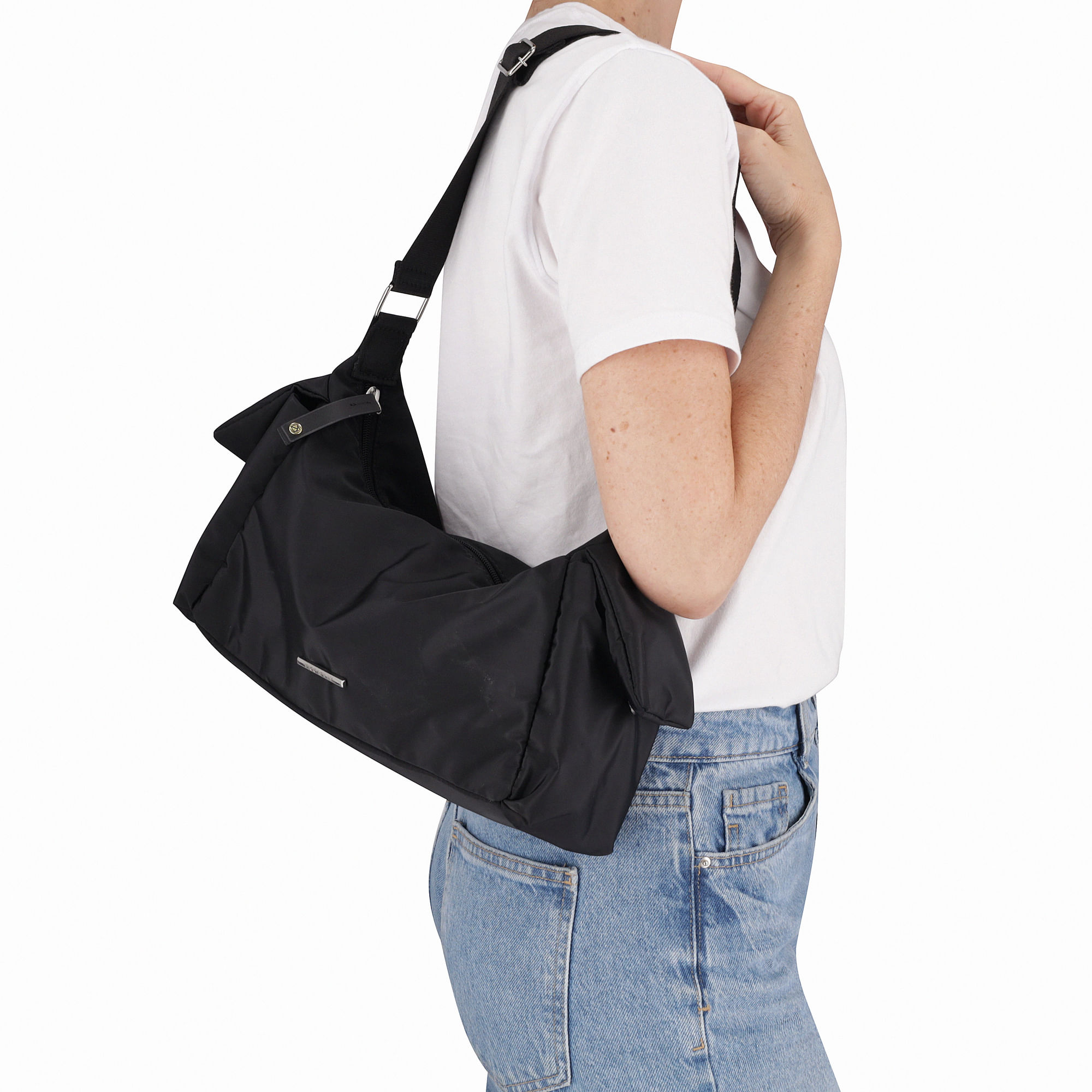 Bolsa Letícia Cargo Média Preto