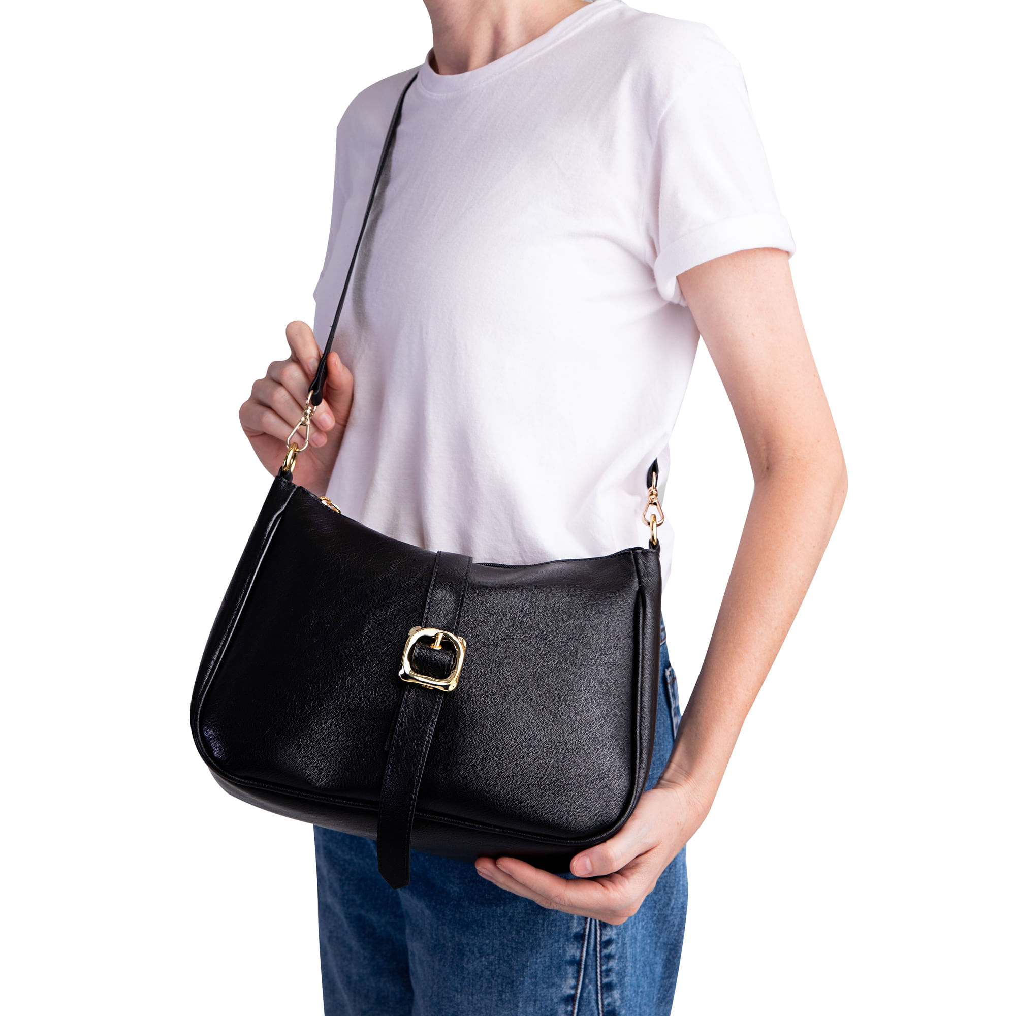 Bolsa Giovana Tote Média Preto