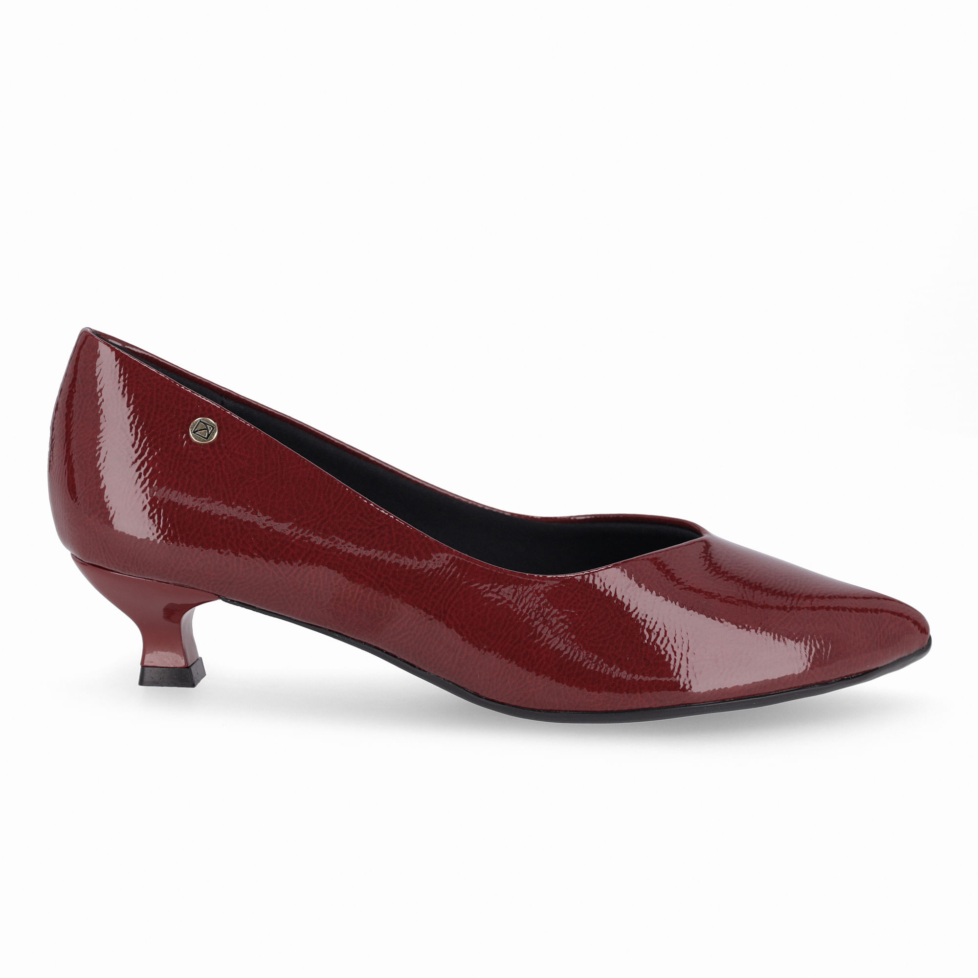 Scarpin Alessandra Salto Médio Burgundy