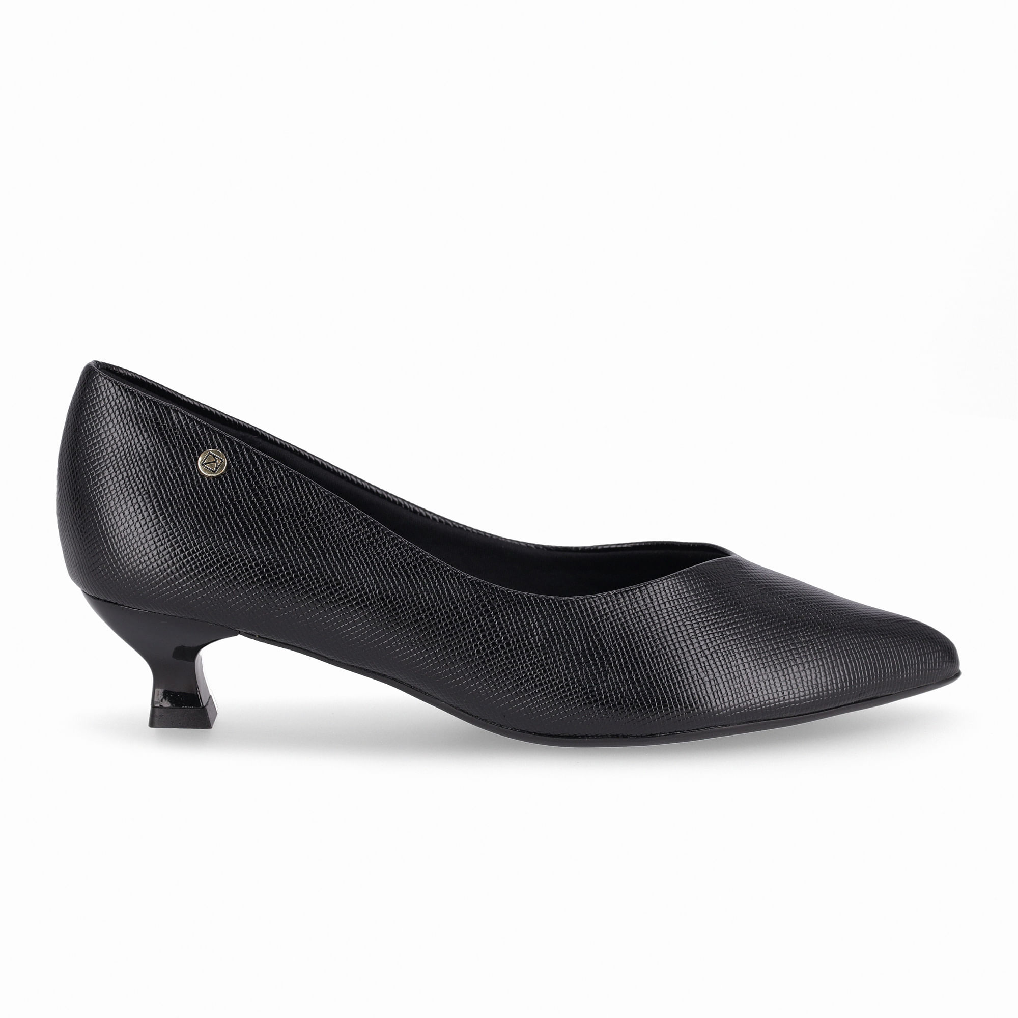 Scarpin Alessandra Salto Médio Preto