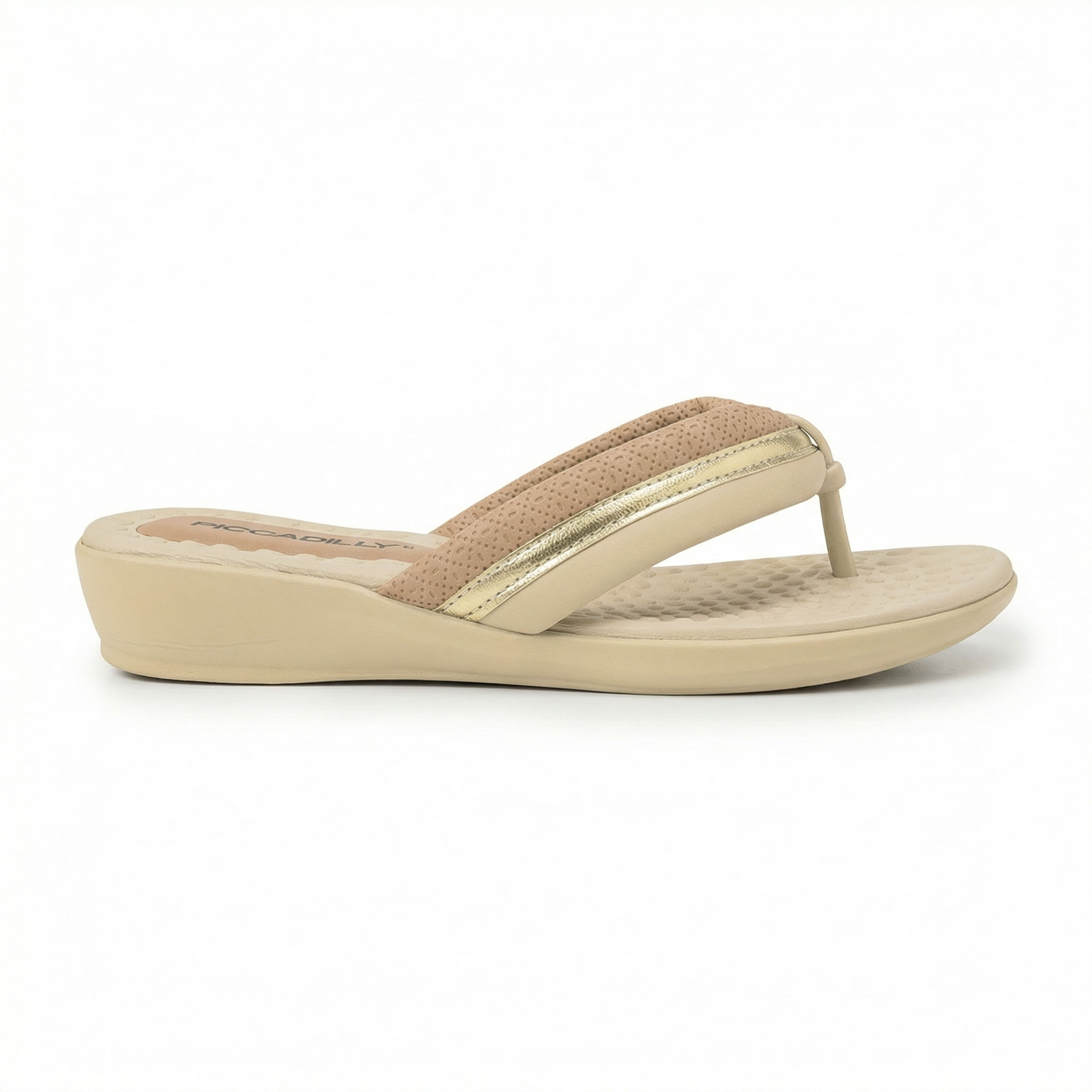 Chinelo Camila Nude Claro com Brule