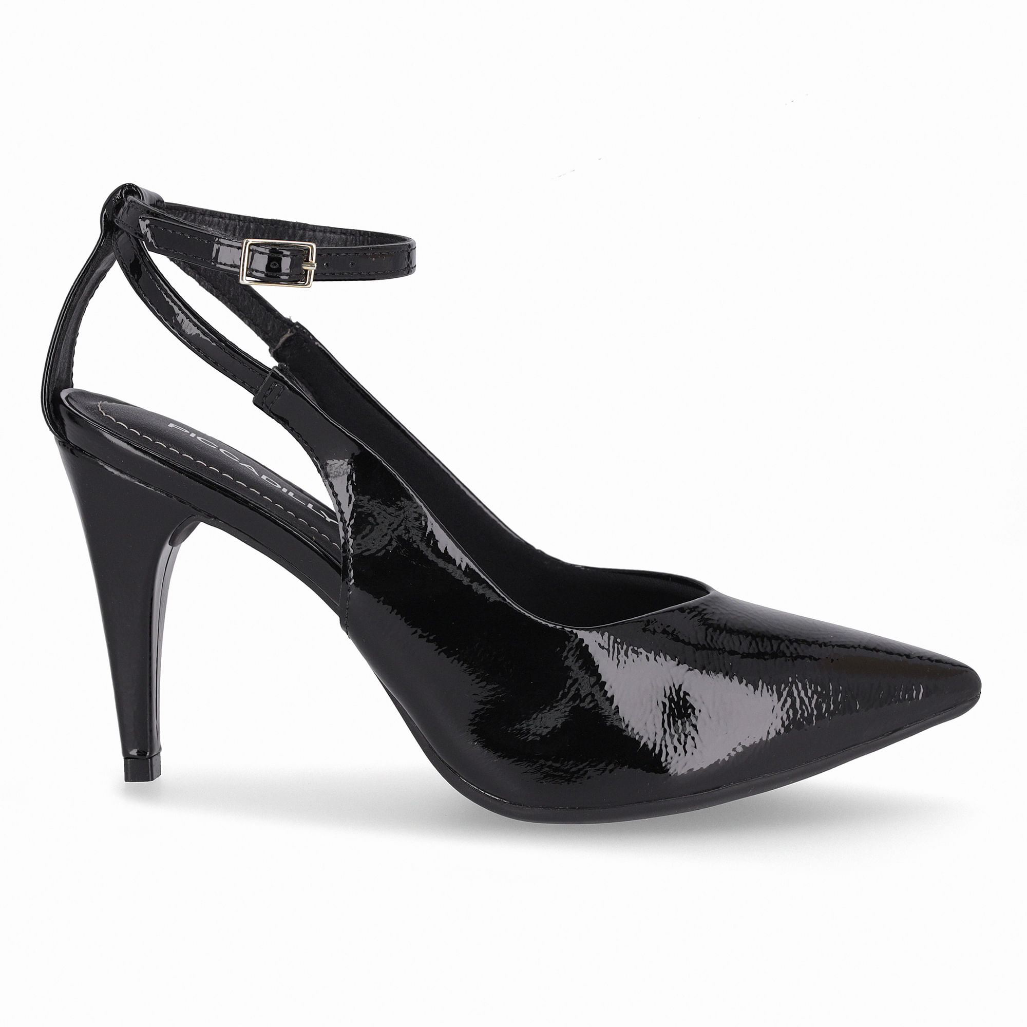 Slingback Silvana Salto Alto Preto