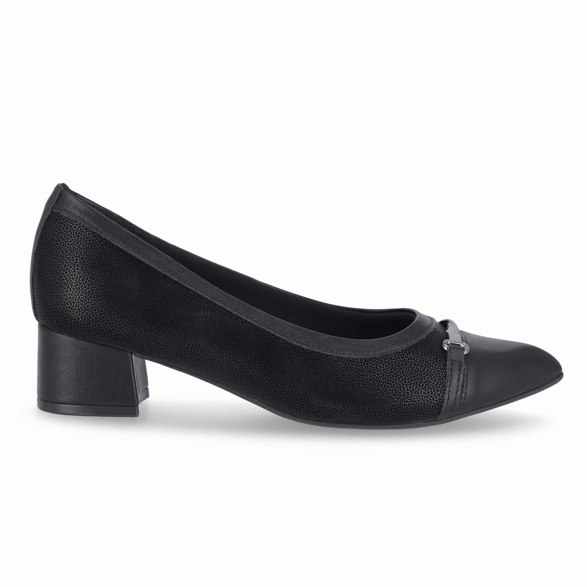 Scarpin Taci Salto Médio Preto