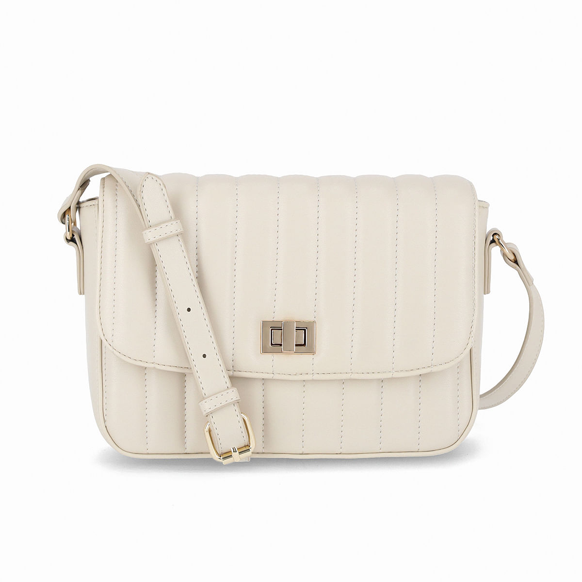 Bolsa Gabi Crossbody Pequena Off White