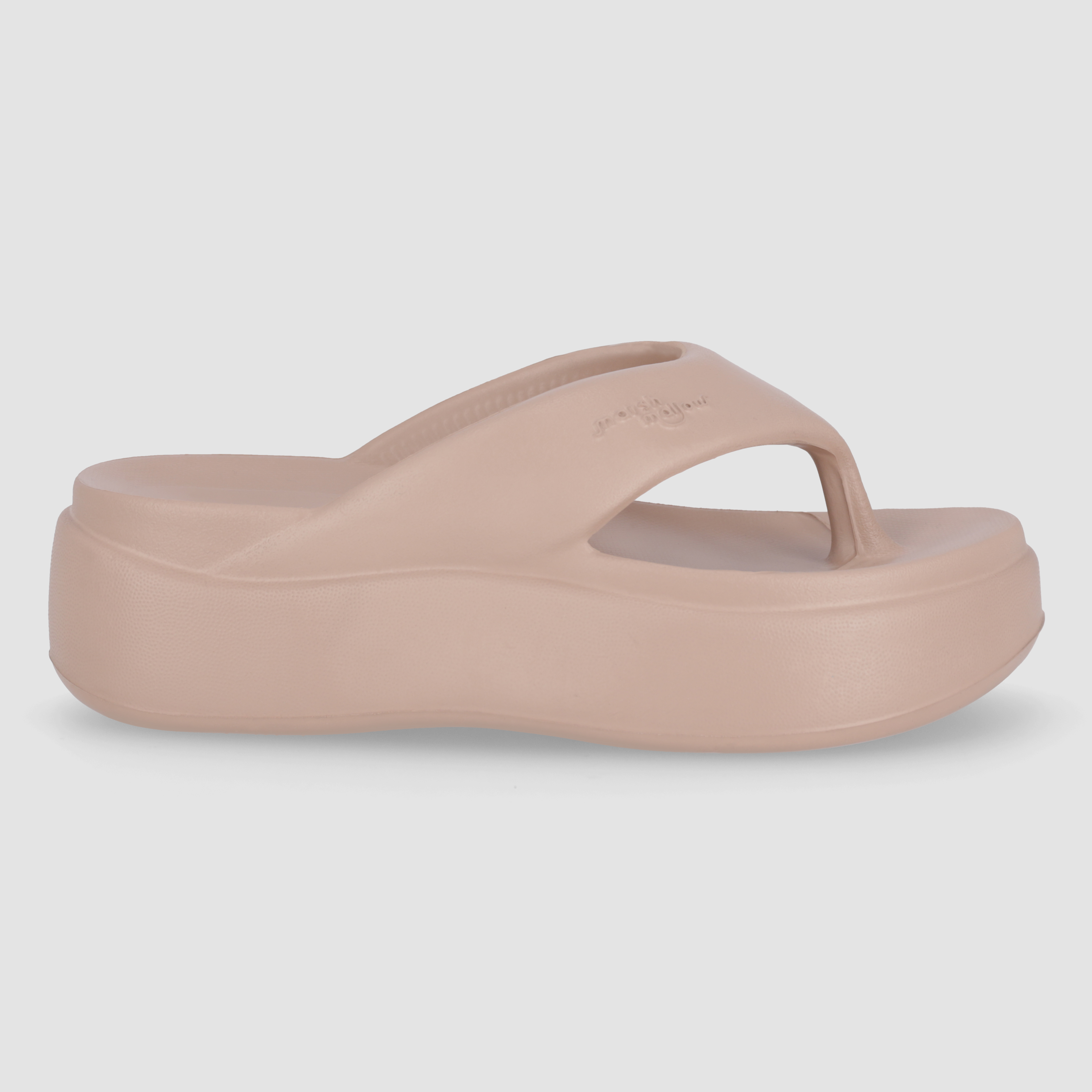 Chinelo Marshmallow Flatform Laranja | Piccadilly