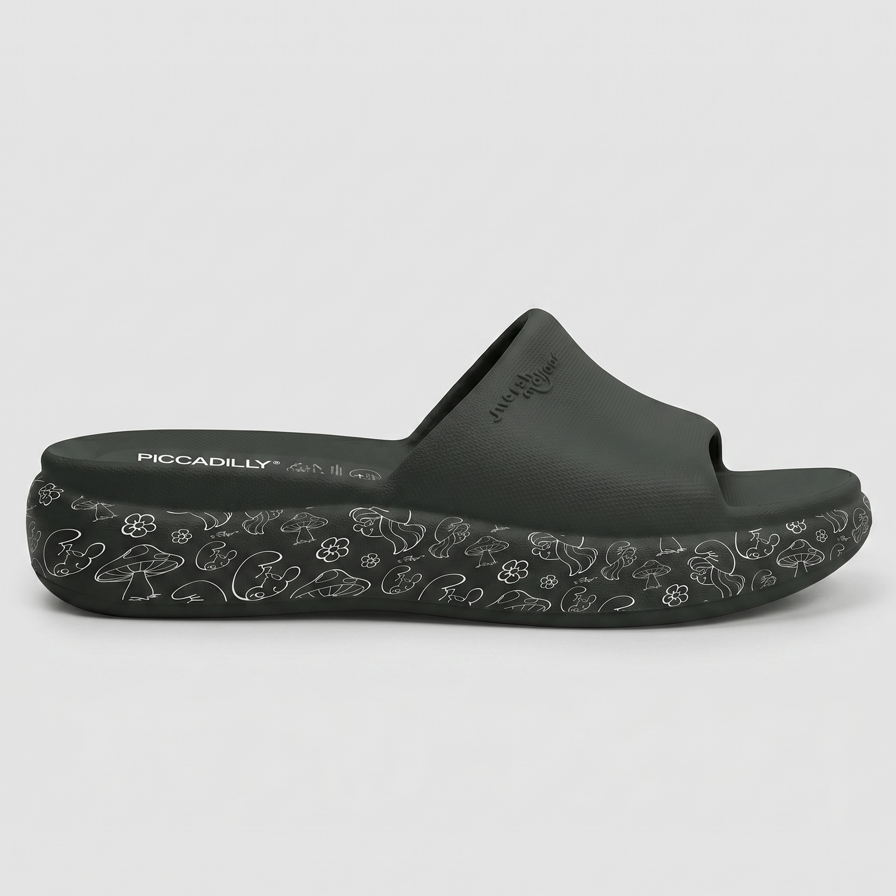 Tamanco Marshmallow Smurfs Preto