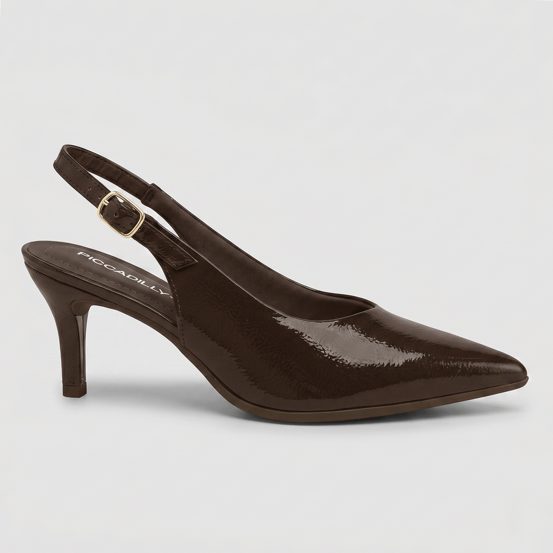 Slingback Salto Alto Cacau