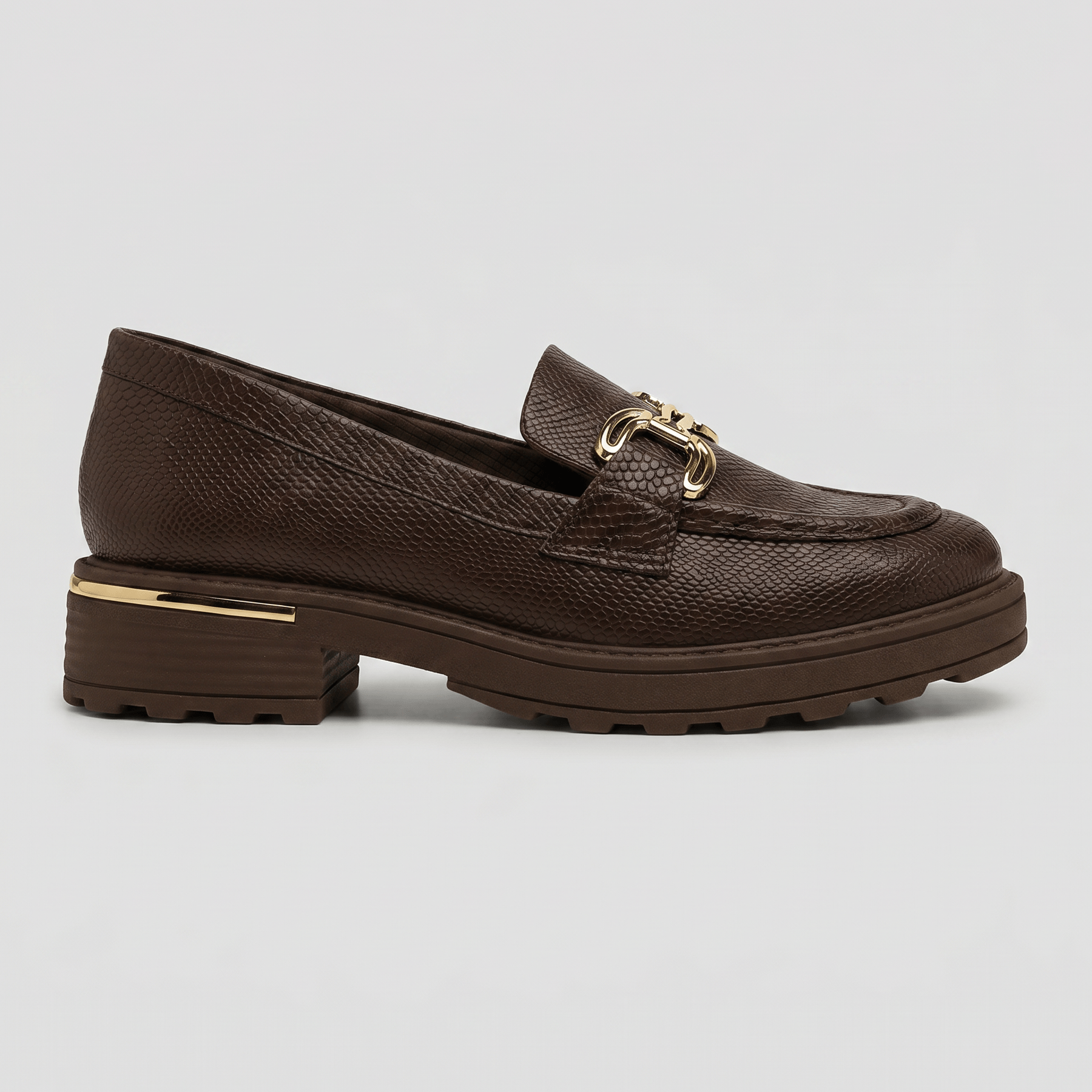 PICCADILLY MAXI - Mocassim Gisa Salto Médio Cacau