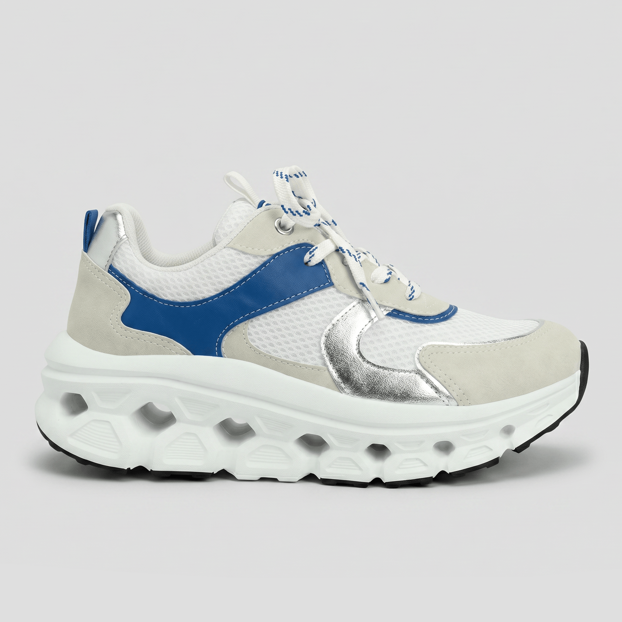 PICCADILLY MAXI TECH - Tênis Branco com Azul