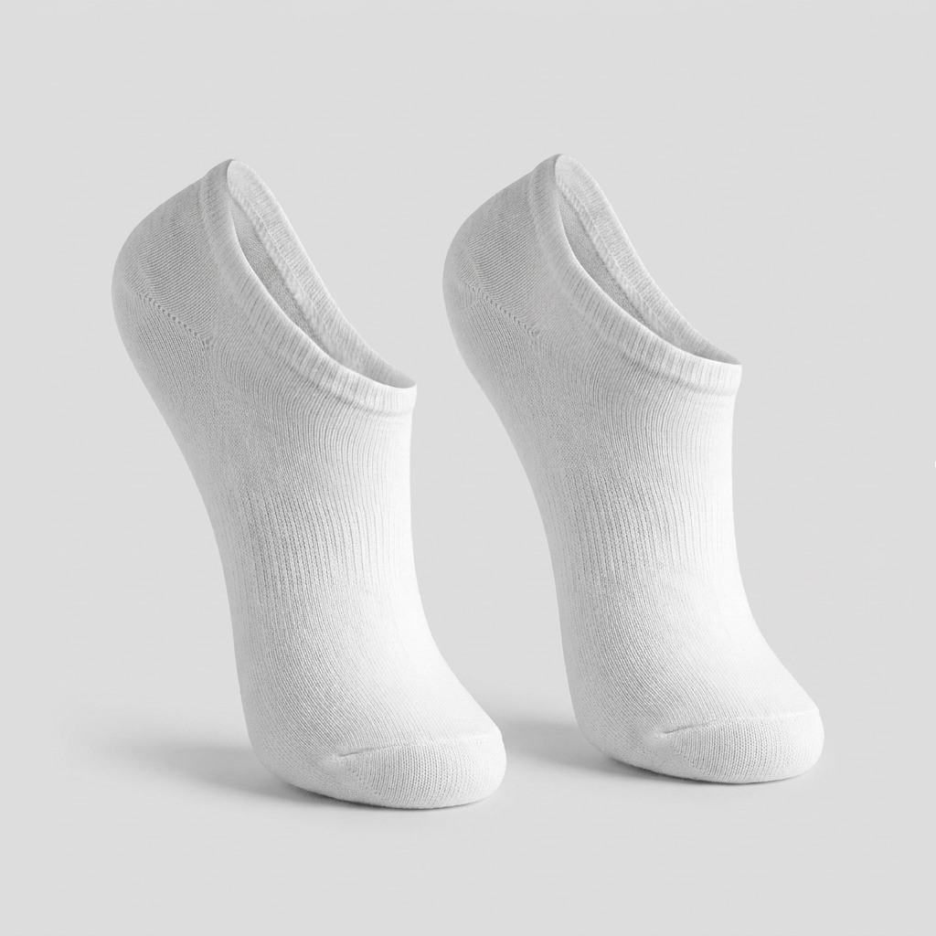 Meia Lupo Invisível Branca - Kit 2 Pares