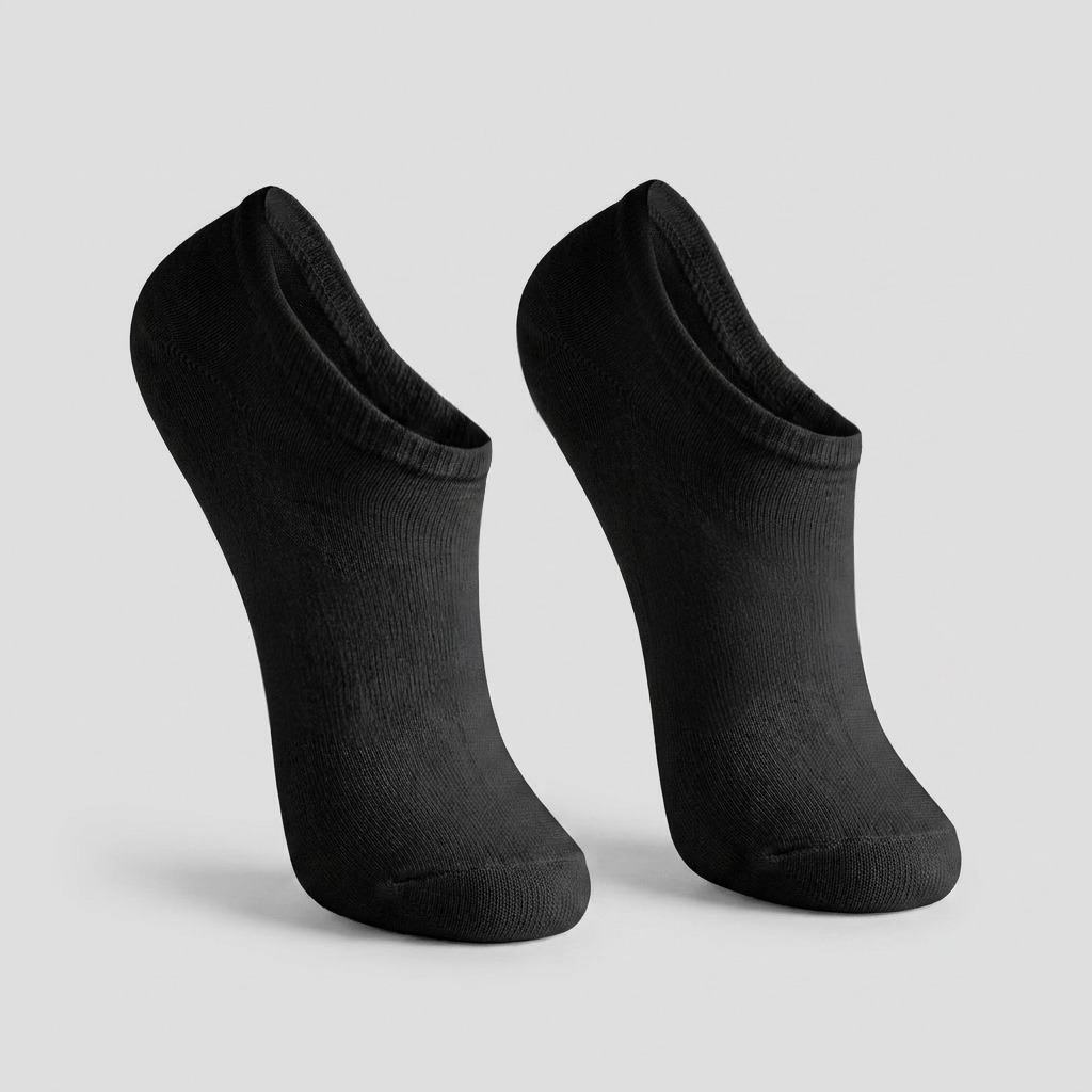 Meia Lupo Invisível Preta - Kit 2 Pares