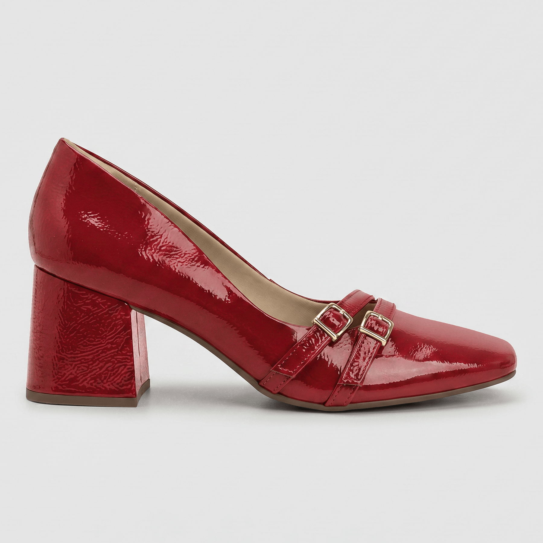 Scarpin Daniela Salto Alto Carmim