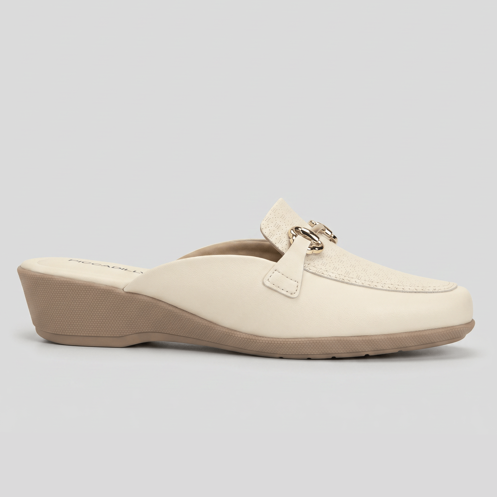 Mule Ivone Salto Médio Off White