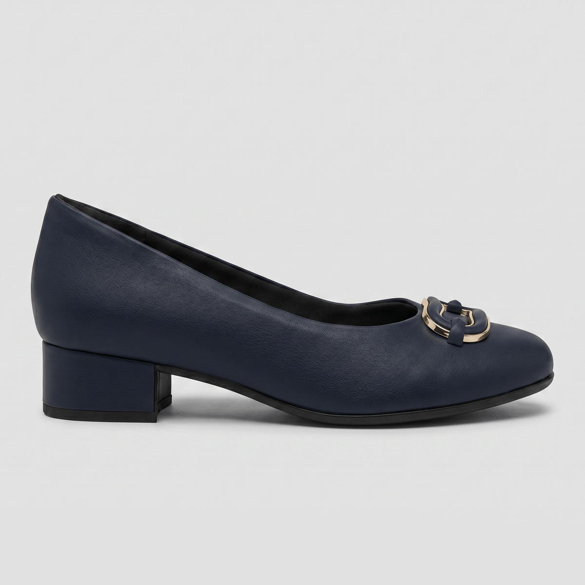 Scarpin Salto Baixo Navy