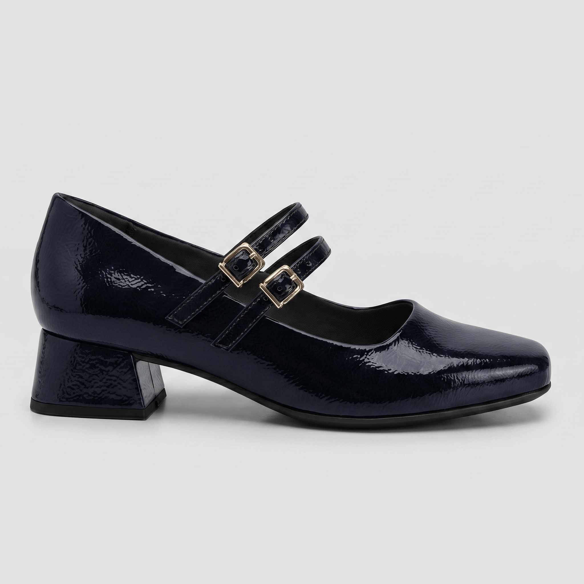 Scarpin Boneca Tati Salto Médio Navy