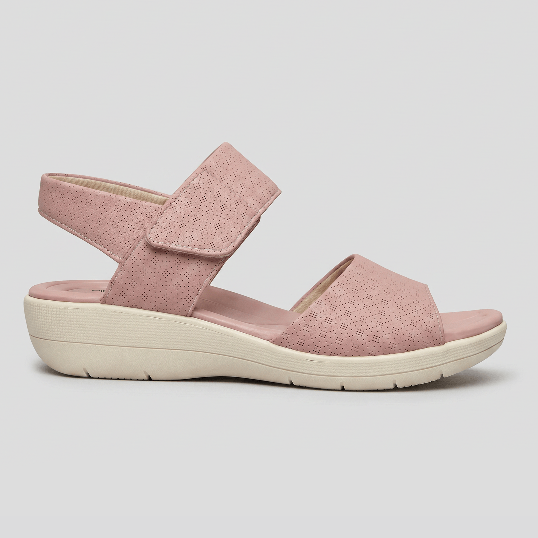 Sandália Fascite Salto Médio Blush
