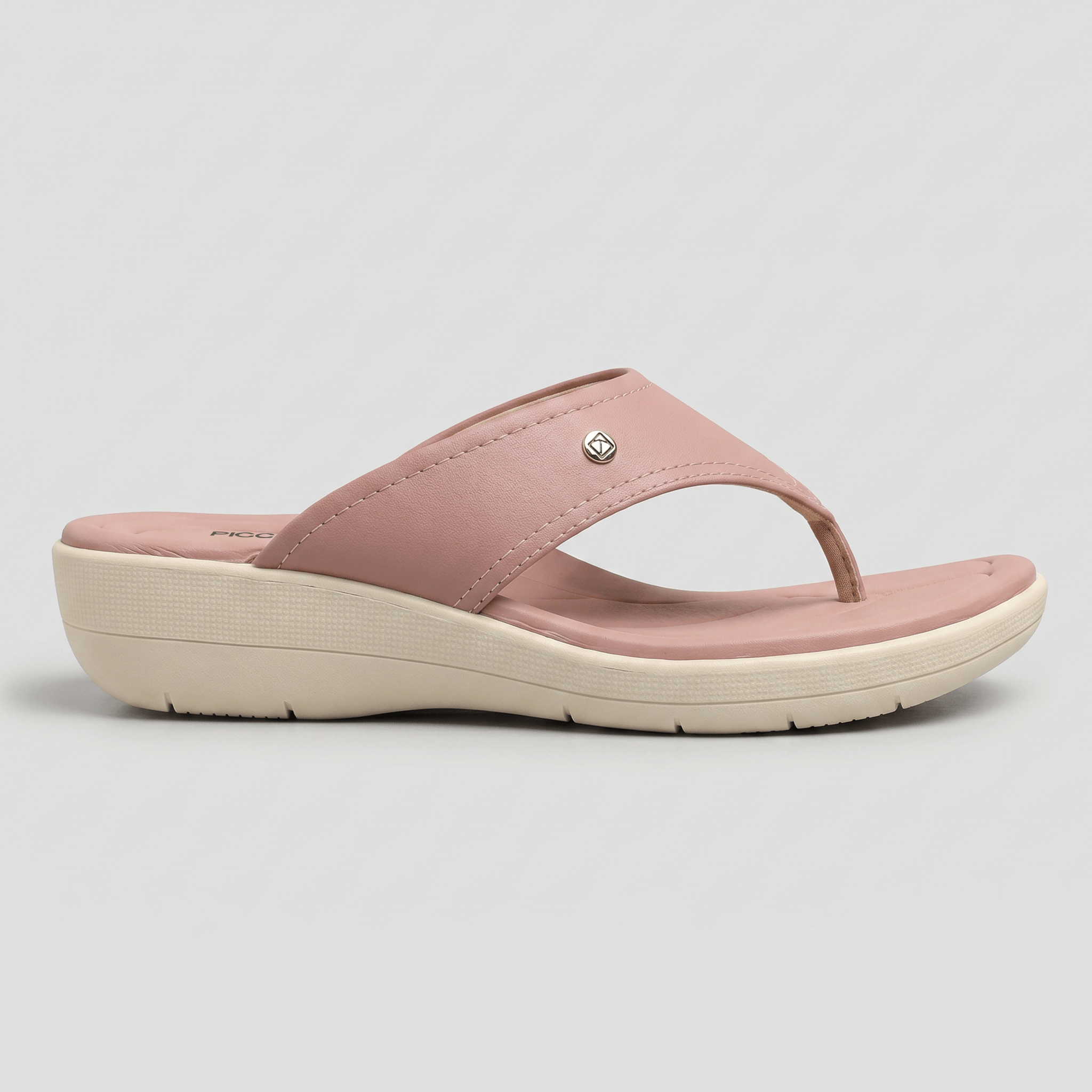 Chinelo Fascite Salto Médio Blush