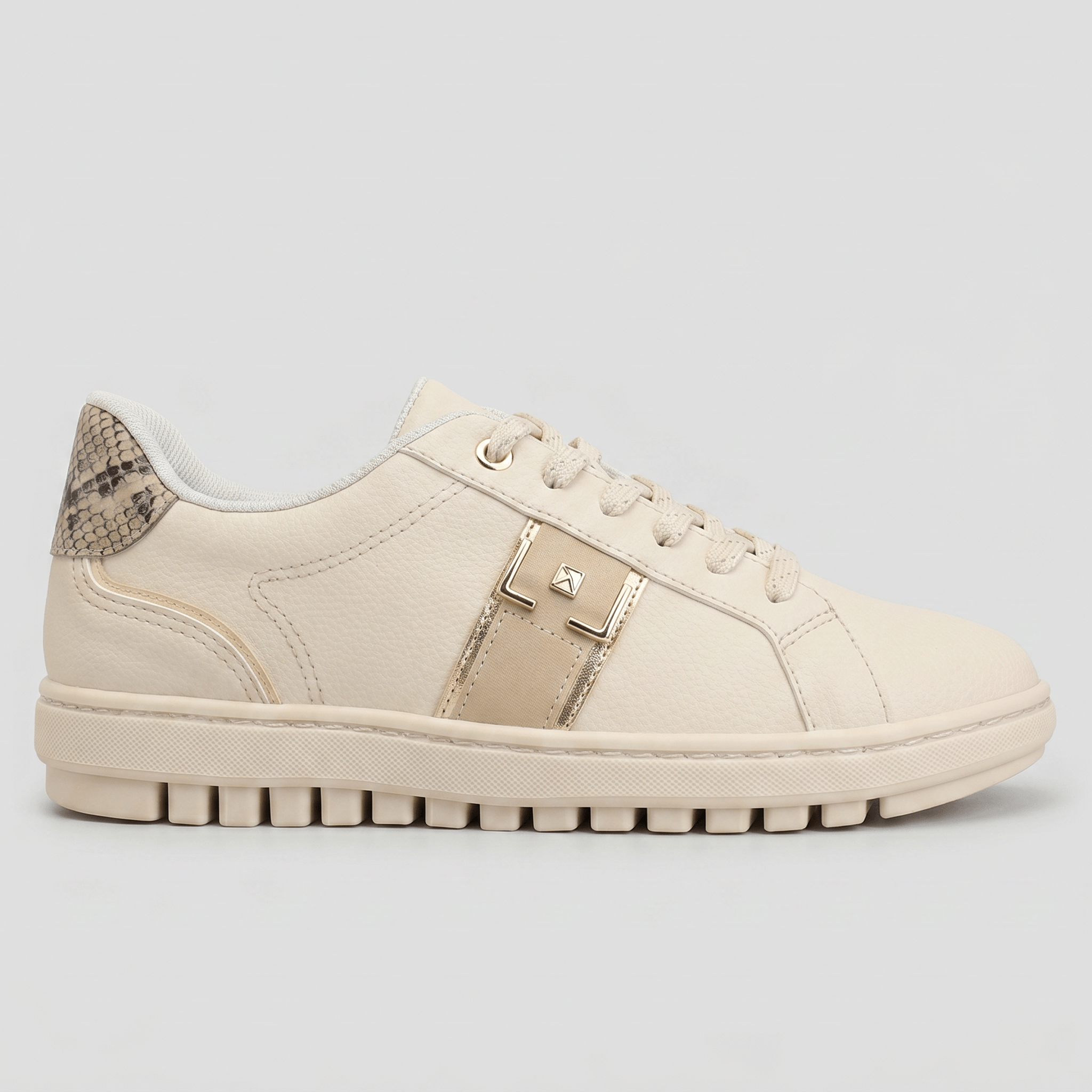 Tênis Franciele Off White com Brule